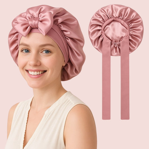 BONNET EN SATIN